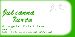 julianna kurta business card